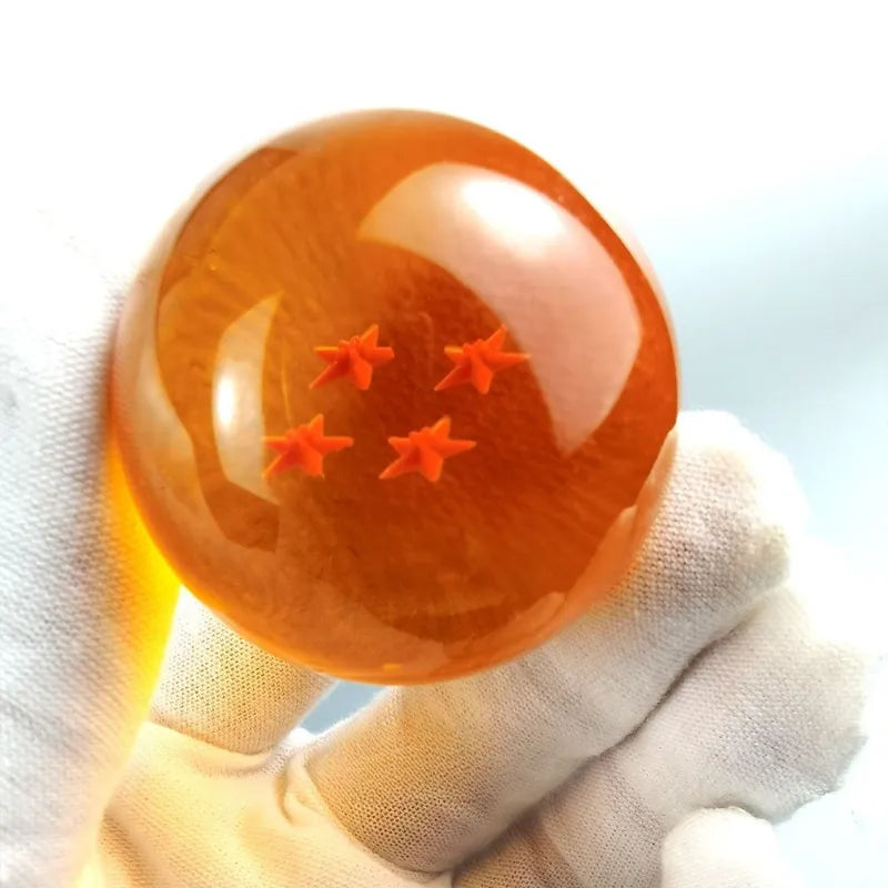 4.3 5.7 Cm Dragon Ball Z Crystal Ball Anime Figure 1 2 3 4 5 6 7 Star Dragon Balls with Stand Collectible Desktop Decoration Toy