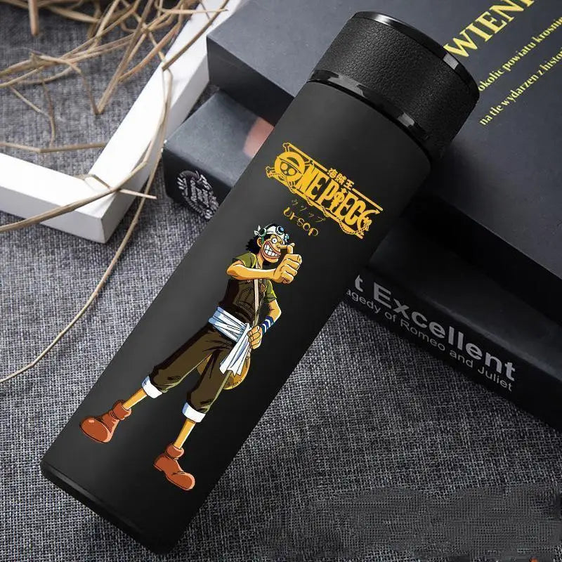 Anime One Piece Vacuum Cup Cosplay 304 Stainless Steel Student Thermos Flask Coffee Mug Water Bottle School Boyfriend Gift