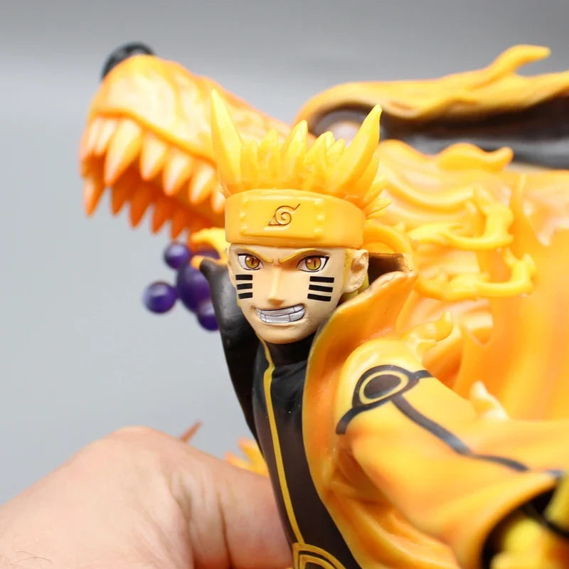 29cm Anime Naruto Figure GK Kurama Uzumaki Naruto Action Figure Kyuubi Uzumaki PVC Collection Model Figurine Toys Gifts