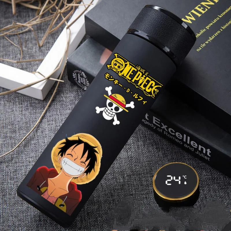 Anime One Piece Vacuum Cup Cosplay 304 Stainless Steel Student Thermos Flask Coffee Mug Water Bottle School Boyfriend Gift