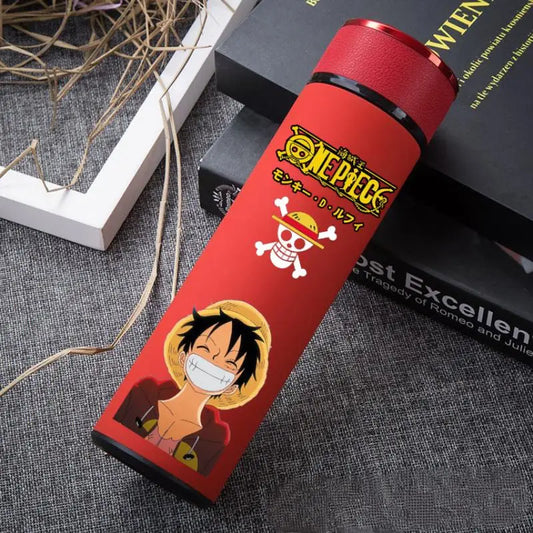 Anime One Piece Vacuum Cup Cosplay 304 Stainless Steel Student Thermos Flask Coffee Mug Water Bottle School Boyfriend Gift