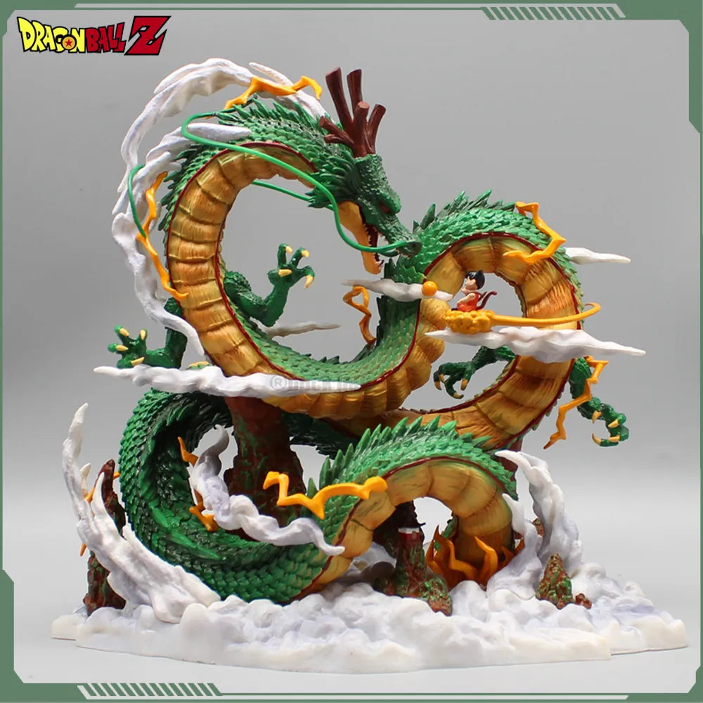 Dragon Ball Z Shenron And Son Goku 22cm Anime Figure Dbz Figurine Pvc Statue Model Doll Collection Decoration Ornament Toy Gifts