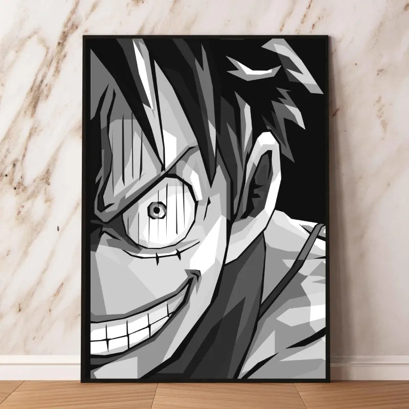 Print On Canvas One Piece Luffy Prints and Prints Wall Art Home Modern Living Room Poster Toys Hanging Children's Bedroom Decor